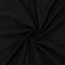 Midnight Black Semi-Opaque Slubbed Jersey Knit Fabric By the Yard